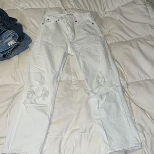 Ankle straight ultra high rise